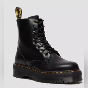 Dr. Martens Jadon Black Combat Boots. Women’s Size 8